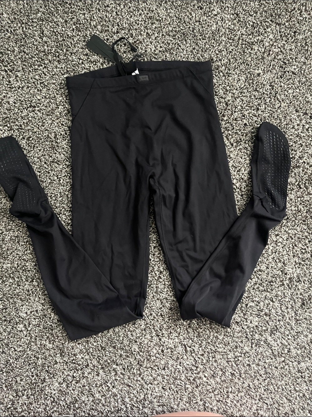 SKIMS Black Leggings with Grip Detail